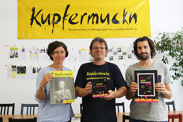 INSP Award Auszeichung als beste Kampagne einer Straßenzeitung weltweit 2018